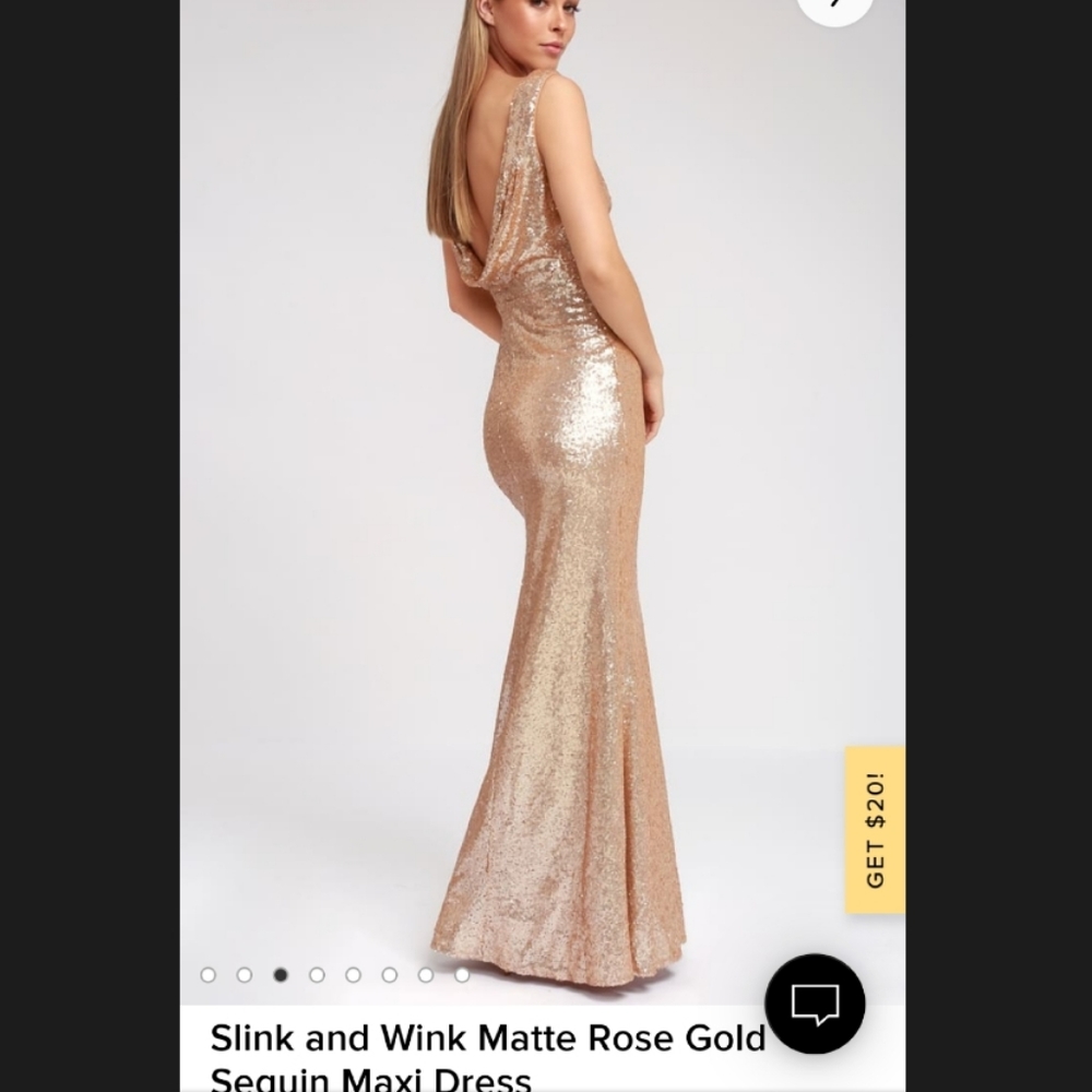 Rose gold formal dress Lulus